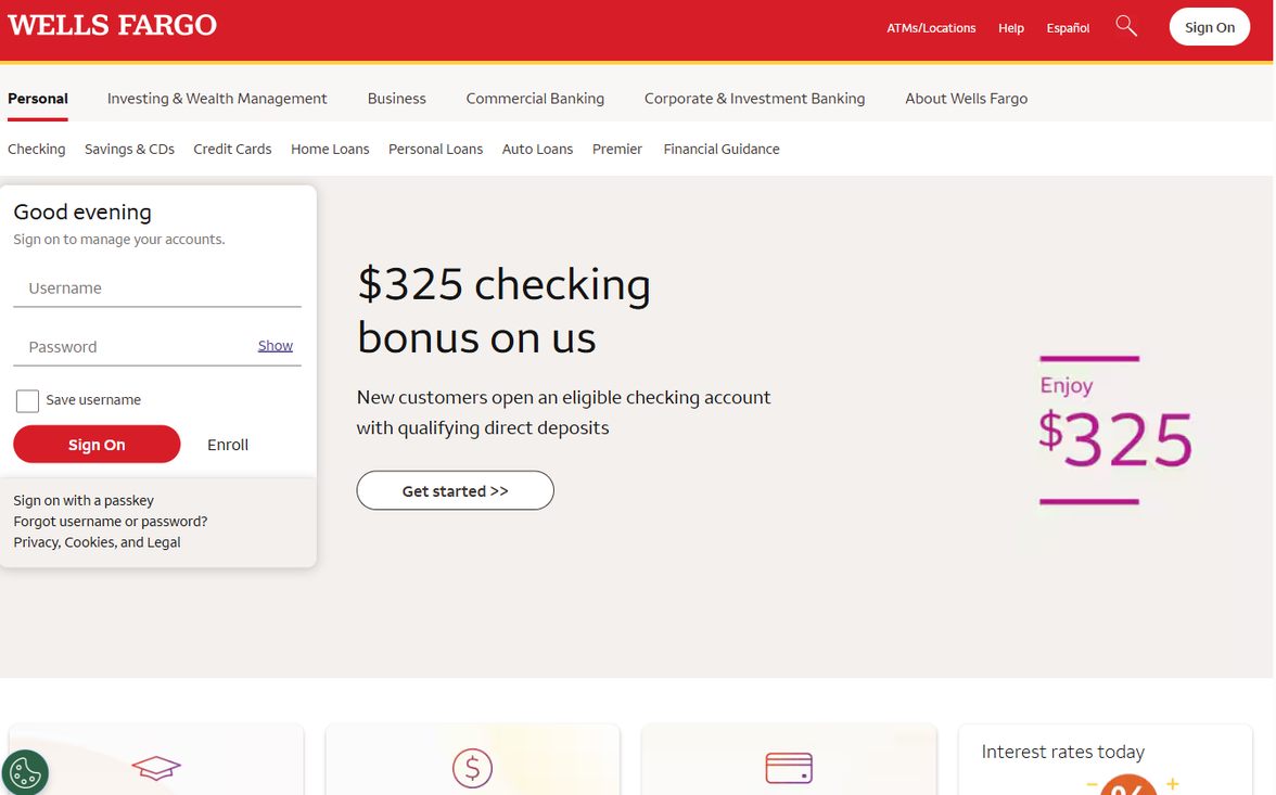Wells Fargo – wellsfargo.com