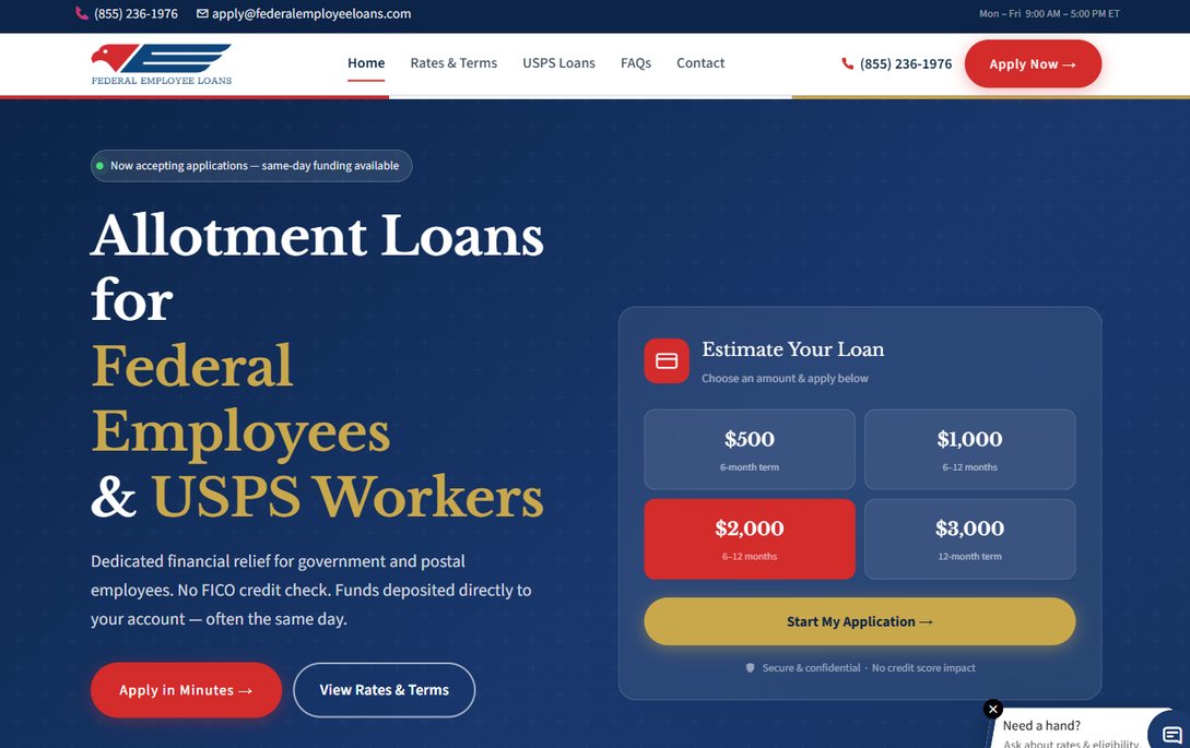 Federal Employee Loans – federalemployeeloans.com
