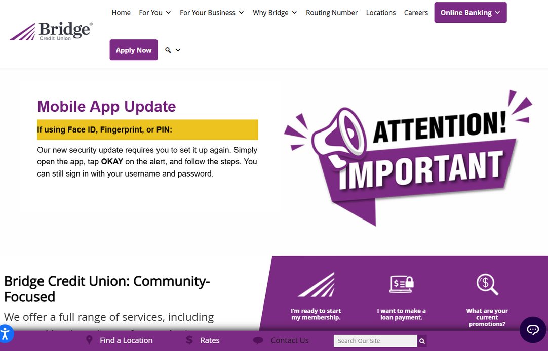 Bridge Credit Union – bridgecu.com